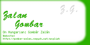 zalan gombar business card