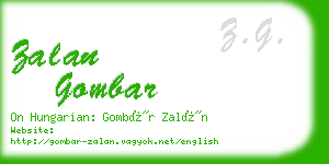 zalan gombar business card
